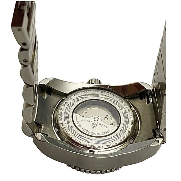 Swiss Legend Automatic Swiss Made Watch 20 ATM Heavy, Durable, Stylish Pre-Owned - Picture 5 of 7